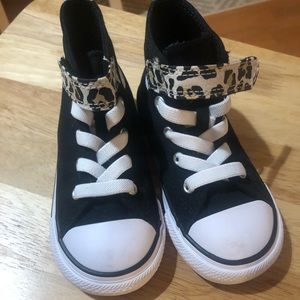 COPY - Toddler Converse Black & Leopard Sneaker